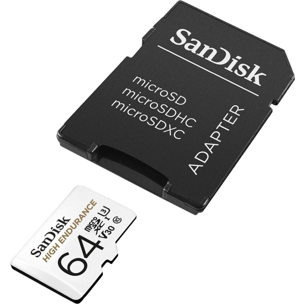 SanDisk SDSQQNR-064G-AN6IA High Endurance microSD Card, 64GB Class 10/UHS-I (U3), 2-Year Warranty