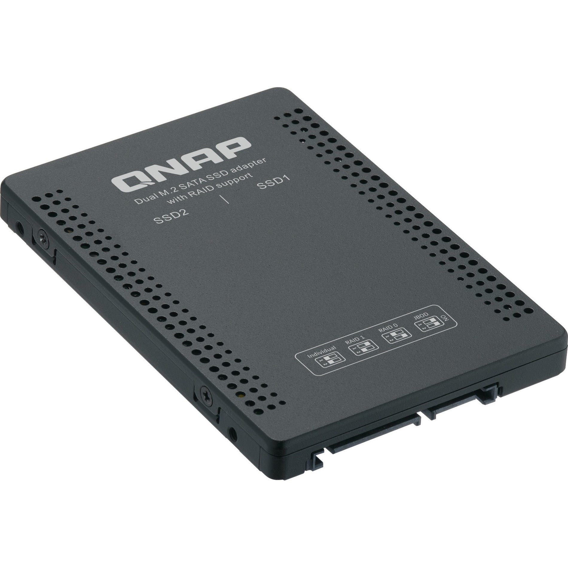 QNAP QDA-A2MAR DAS Storage System, 2-Bay SATA/600 M.2 RAID 0, 1, JBOD