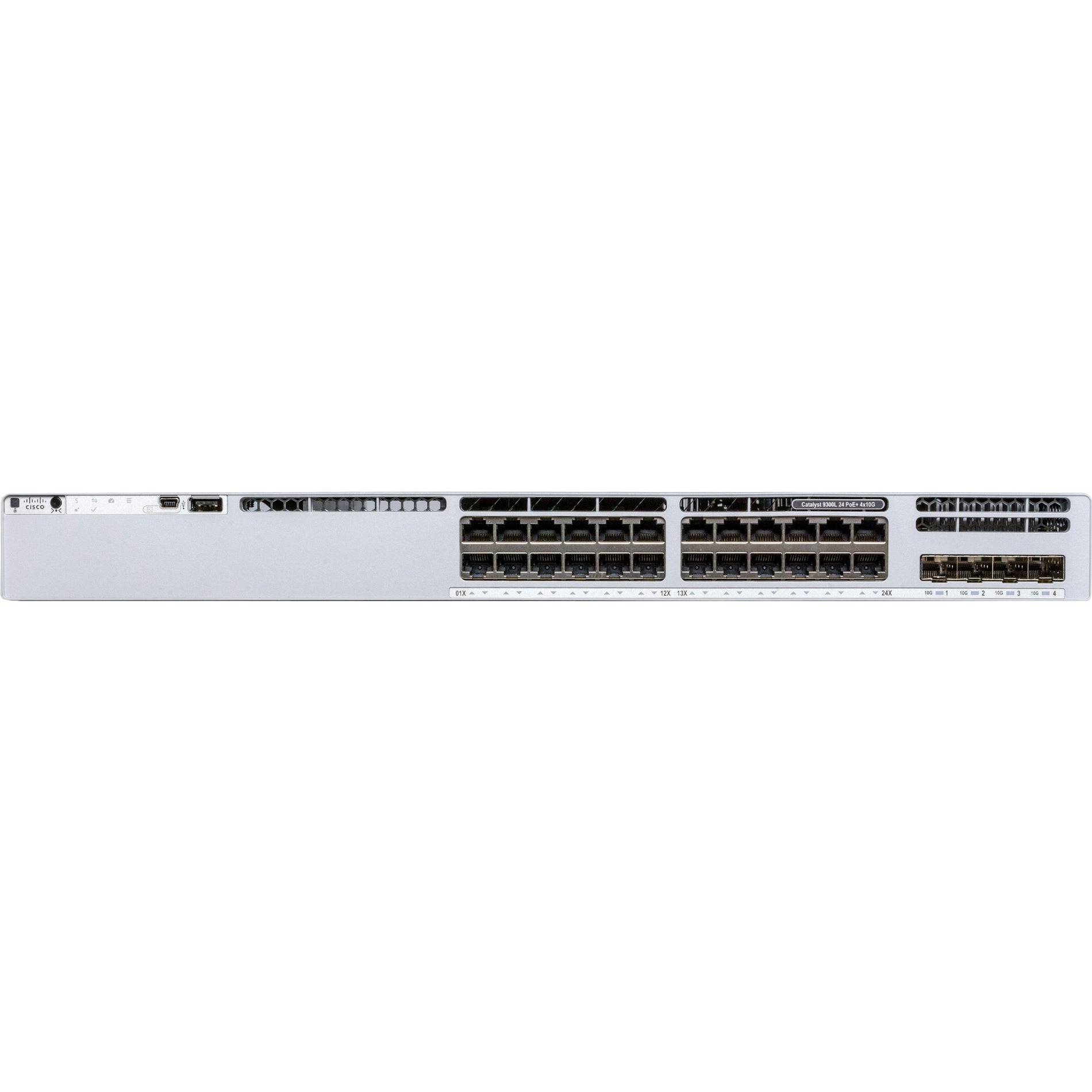 Cisco C9300L-24P-4X-E Catalyst 9300L-24P-4X-E Switch, 24 Ports, 10 Gigabit Ethernet Uplink, PoE+