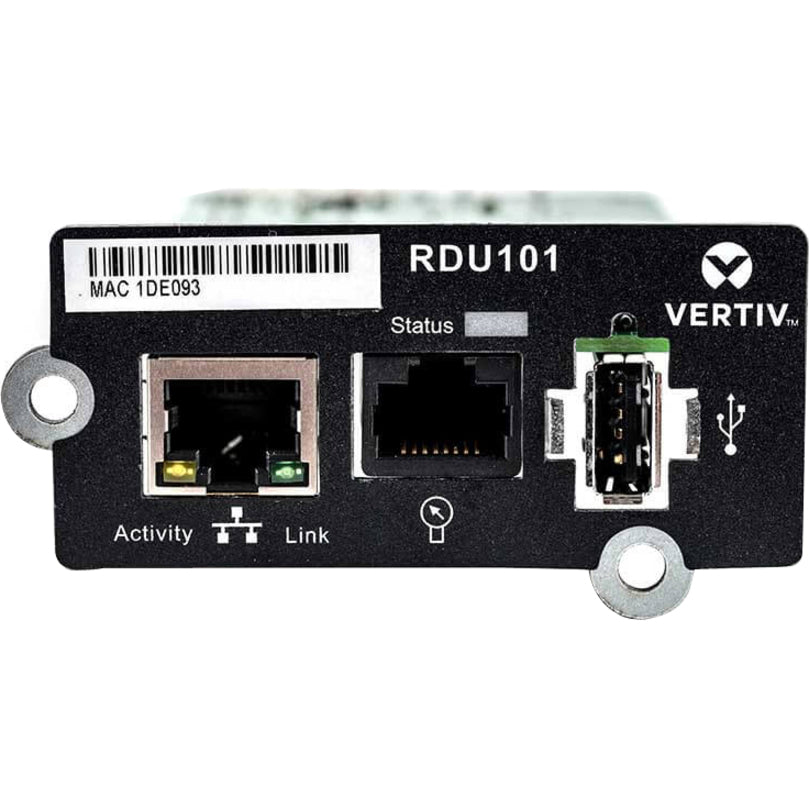 Liebert RDU101 IntelliSlot Network Card, Remote Monitoring