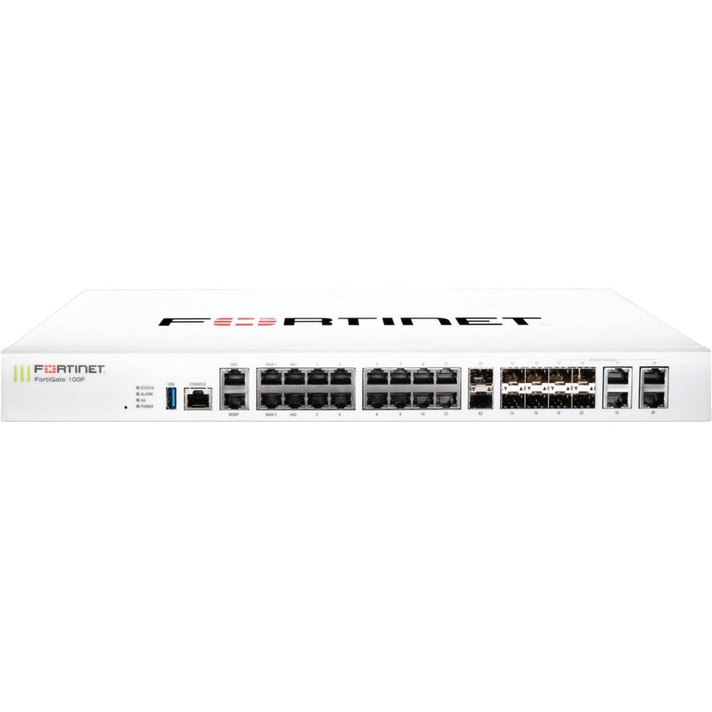 Fortinet FG-101F-BDL-950-12 FortiGate 101F Network Security/Firewall Appliance, 10GBase-X, 500 VPN Supported, 22 Ports