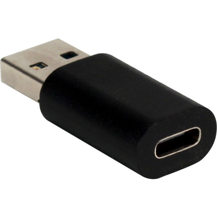 QVS CC2231FMA USB 3.1 Male to USB-C Female 5Gbps Compact Conversion Adaptor, Reversible Charging