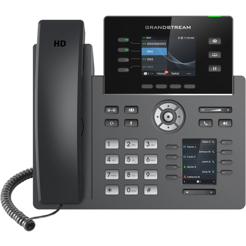Grandstream GRP2614 4-line Carrier-Grade IP Phone, Color Display, Speakerphone, Wi-Fi, Bluetooth