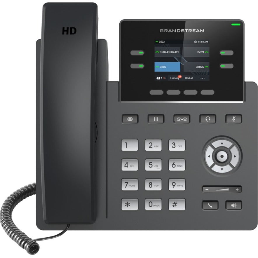 Grandstream GRP2612 2-line Carrier-Grade IP Phone, Color Display, Speakerphone