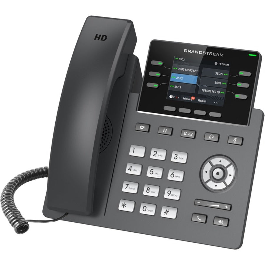 Grandstream GRP2613 3-line Carrier-Grade IP Phone, Corded Desktop, Color Display, Speakerphone