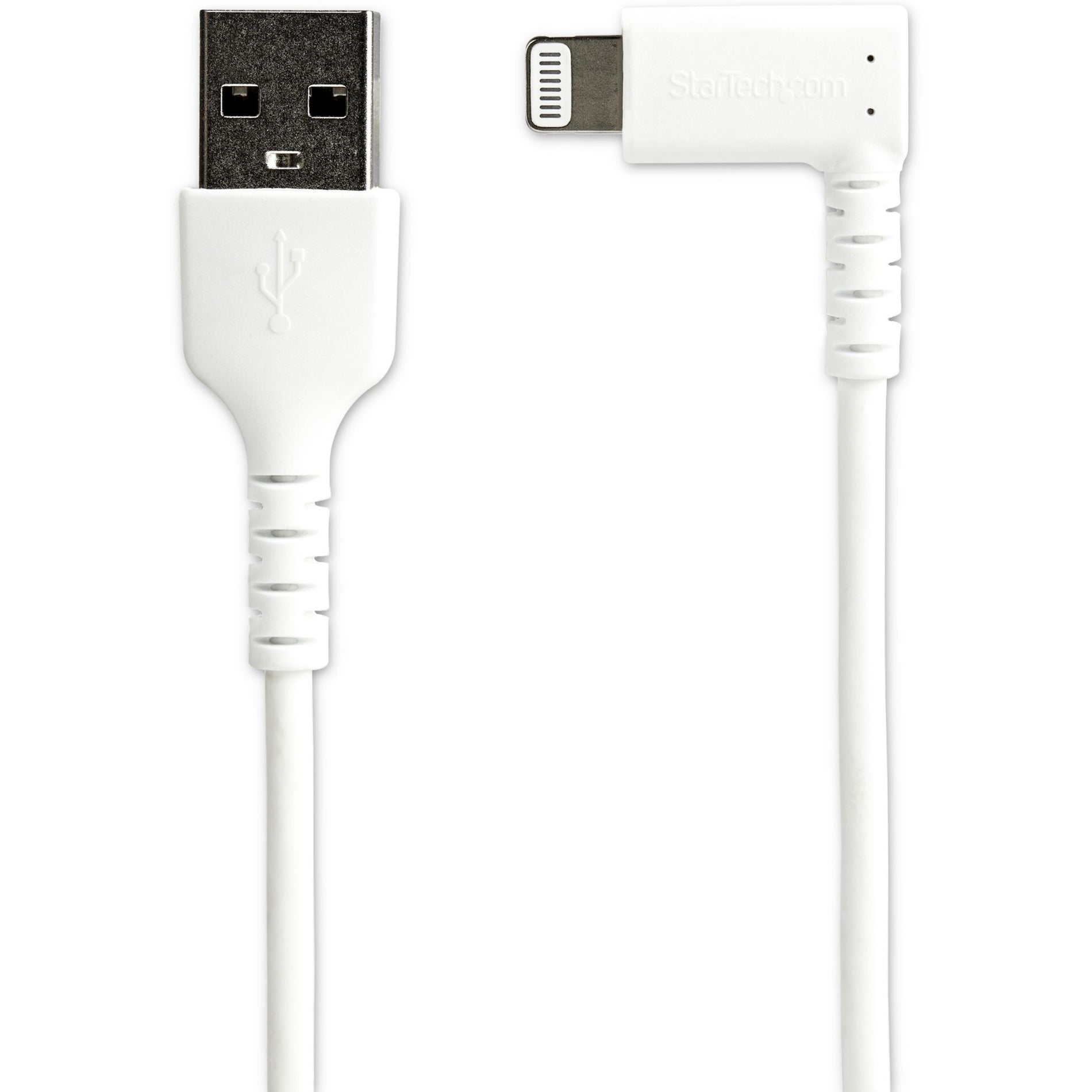 StarTech.com RUSBLTMM2MWR Lightning/USB Data Transfer Cable, 6.6Ft - Heavy Duty Mfi Certified, White, USB to Lightning