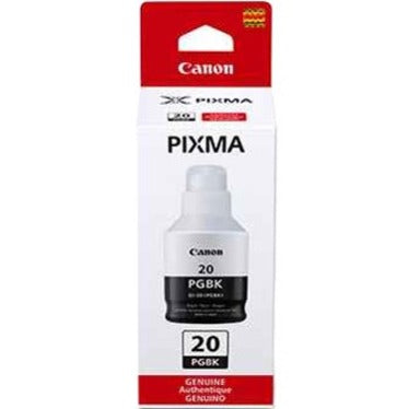 Canon 3383C001 GI-20 Pigment Black Ink Bottle, for Canon PIXMA Wireless MegaTank Printers