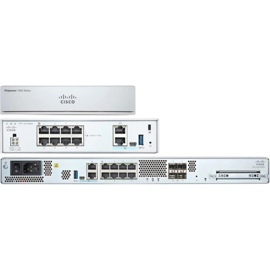 Cisco FPR1140-ASA-K9 Firepower 1140 ASA Appliance, 1U, Network Security/Firewall
