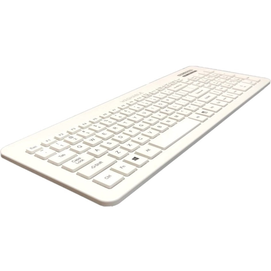Man & Machine VC/MAG/W5 Very Cool Keyboard, Washable, Removable Cable, IP65 Protection, Built-in Magnet, Adjustable Tilt, Disinfectant, Full-size Keyboard