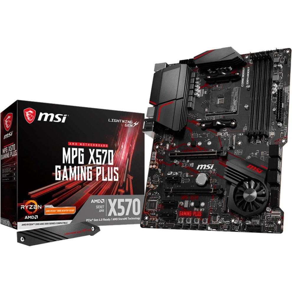 MSI X570GAMINGPLUS MPG X570 GAMING PLUS Desktop Motherboard, ATX AM4 Socket, AMD Ryzen Gaming Motherboard