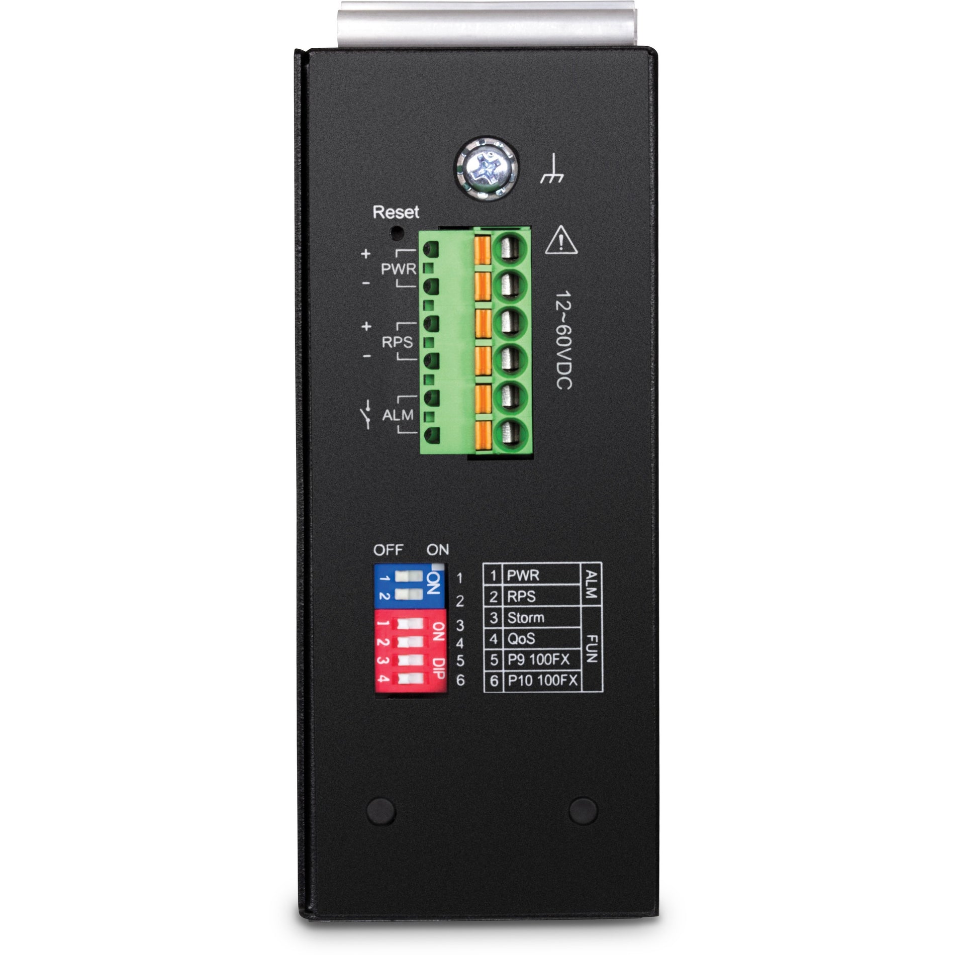 TRENDnet TI-G102I 10-Port Industrial Gigabit L2 Managed DIN-Rail Switch, 8 x Gigabit, 2 x SFP Slots, VLAN, QoS, LACP