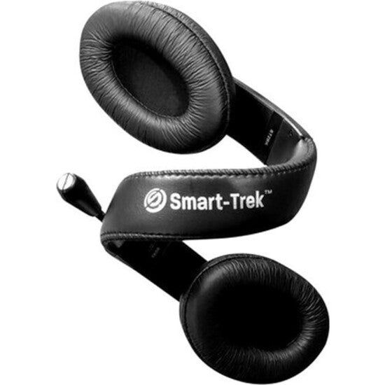 Hamilton Buhl ST2BKU Smart-Trek Deluxe-Sized Headsets with In-Line Volume Control and USB Plug, Over-the-head, Binaural, Black/Silver