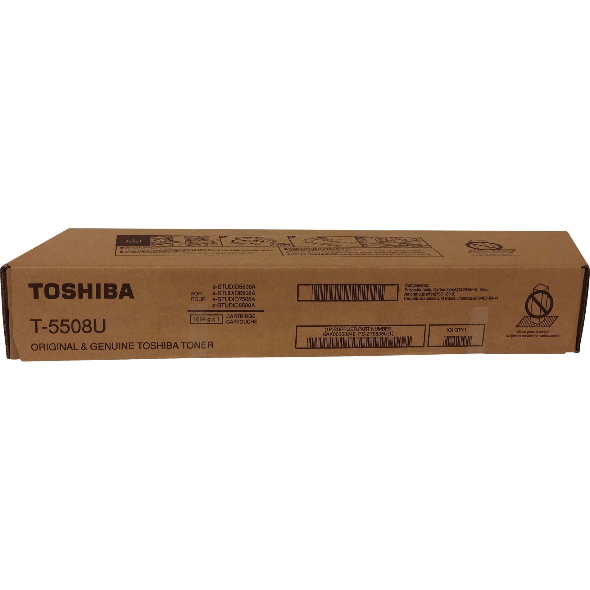 Toshiba T5508U E-Studio 5508A/6508A Original Laser Toner Cartridge, Black - 106600 Pages