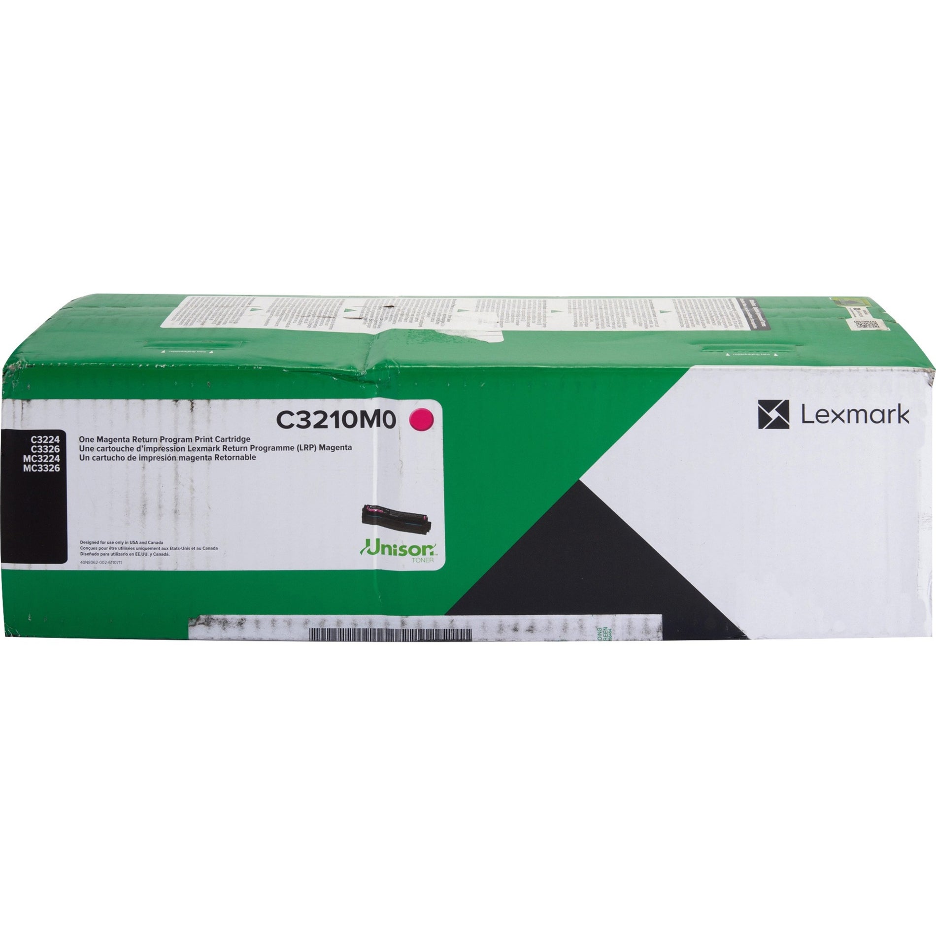 Lexmark C3210M0 Magenta Return Program Print Cartridge - Original Laser Toner Cartridge, 1500 Pages