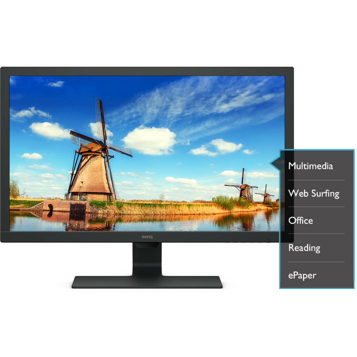 BenQ GL2480 24 Inch 1ms 75hz Eye-Care Monitor, Full HD LCD, 16:9, Black