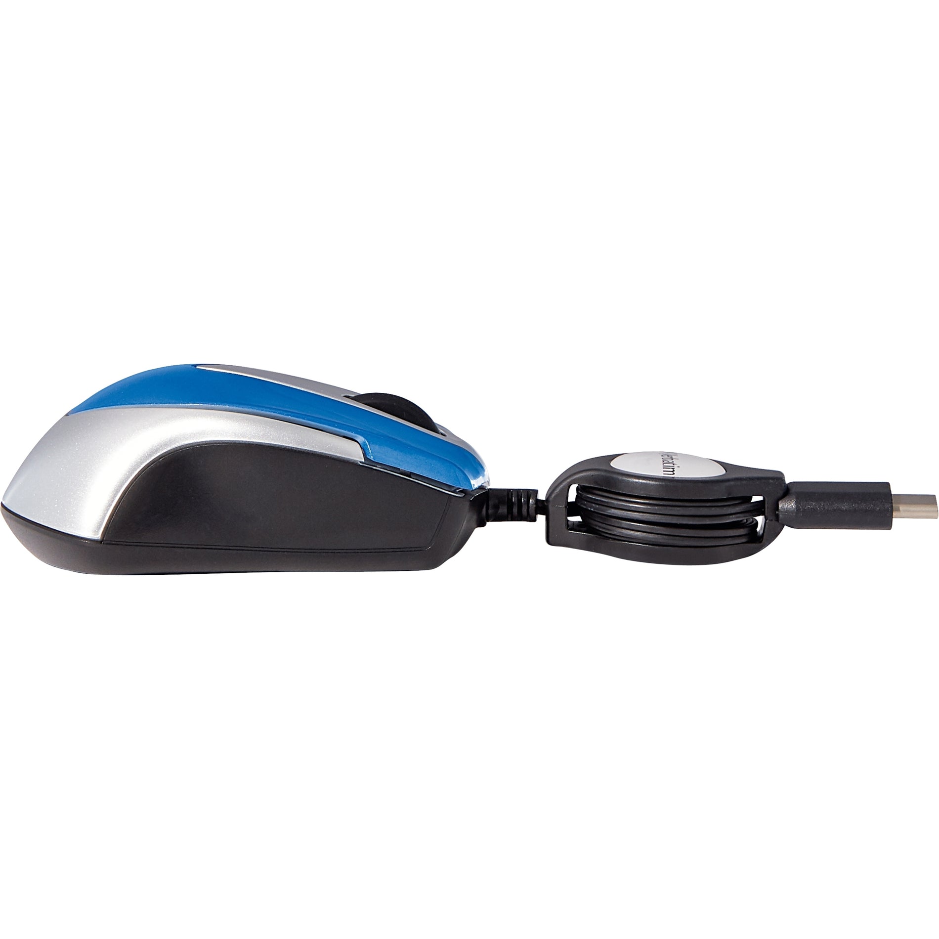 Verbatim 70237 USB-C Mini Optical Travel Mouse-Blue, 3 Buttons, Cable Connectivity