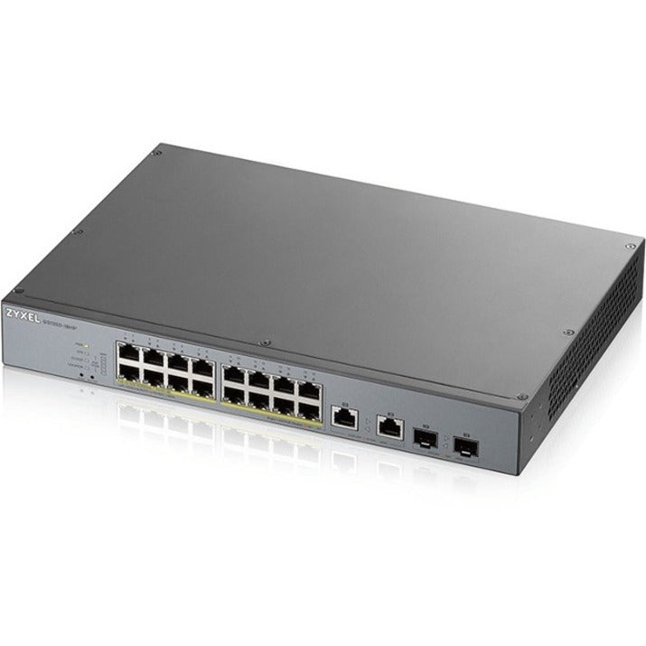 ZYXEL GS1350-18HP 16-port Gigabit PoE+ L2 Web Managed Switch (250W) w/2 SFP Uplink