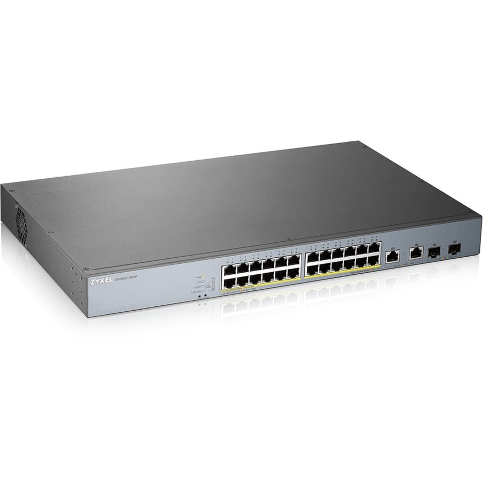 ZYXEL GS1350-26HP 24-Port Gigabit PoE+ L2 Web Managed Switch 375W Leistungsbudget
