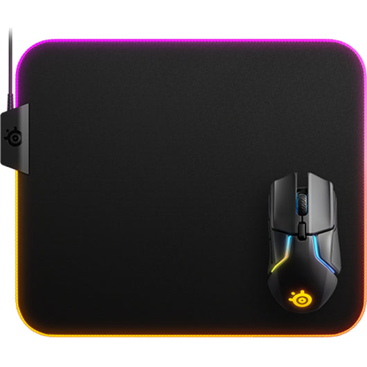 SteelSeries 63826 QcK Prism Cloth RGB Gaming Mouse Pad, Anti-slip Surface Material