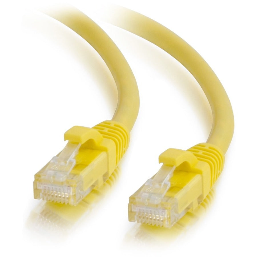 C2G 50742 2ft Cat6a Snagless Unshielded (UTP) Network Patch Ethernet Cable, 10 Gbit/s Data Transfer Rate, Yellow