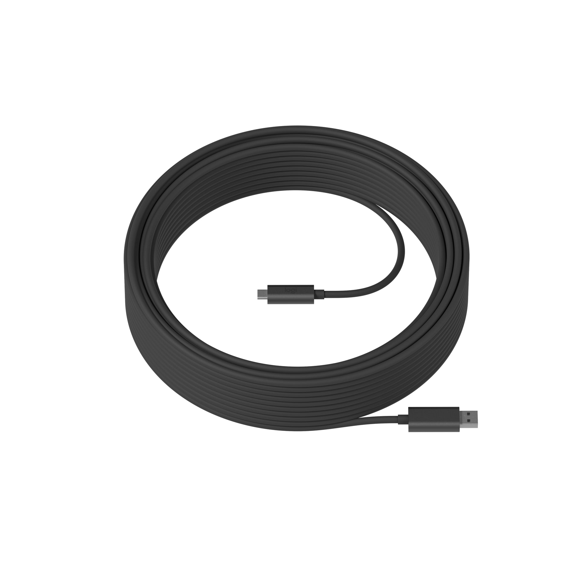 Logitech 939-001802 Strong USB 25m Active Optical USB 3.2 Cable, 82 ft Bendable Fiber Optic Data Transfer Cable