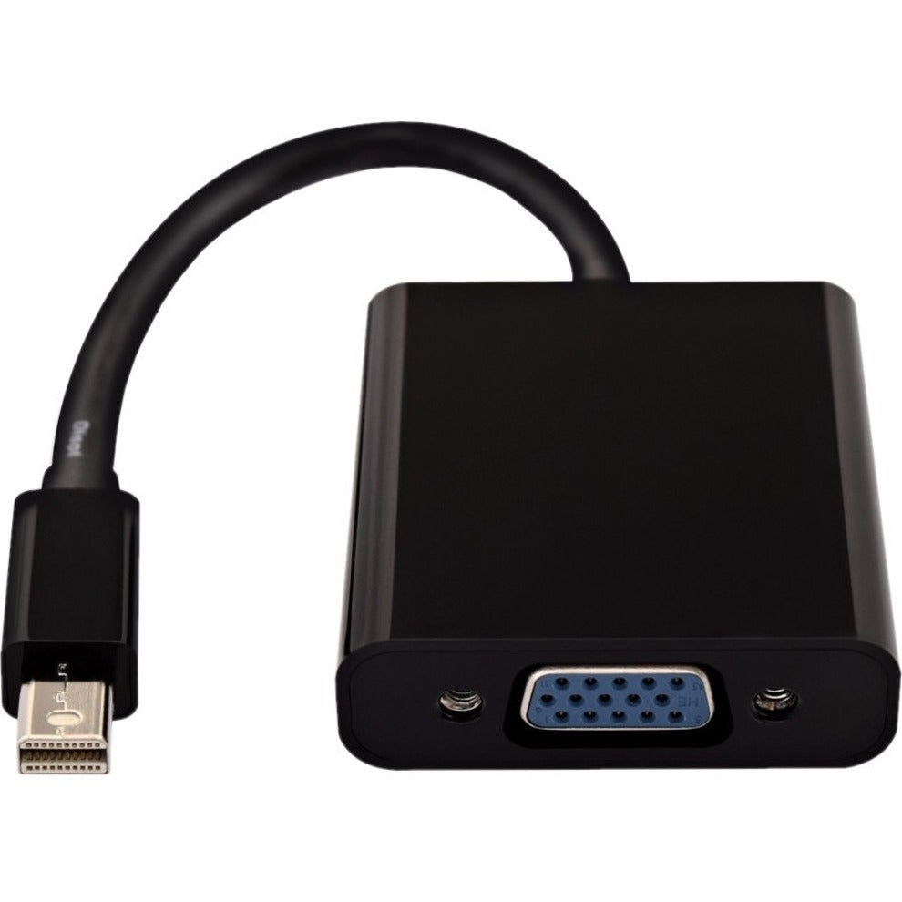 V7 Black Video Adapter Mini DisplayPort Male to VGA Female [Discontinued]