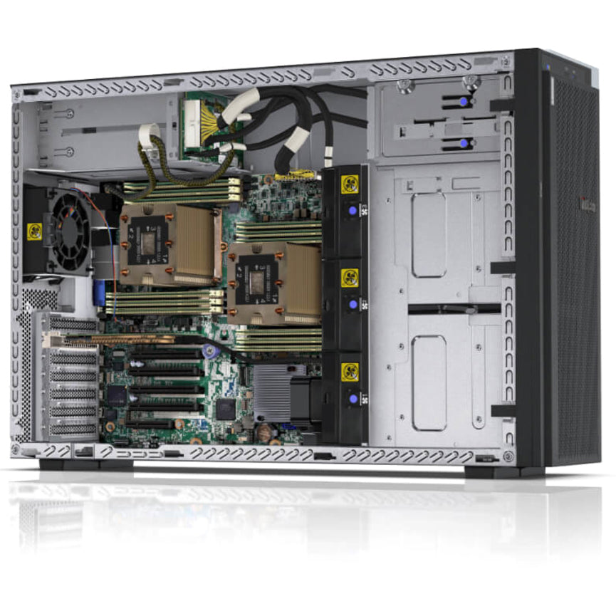 Lenovo 7X10A0BHNA ThinkSystem ST550 Server, Octa-core Xeon Silver 4208, 16GB RAM, 750W Power Supply