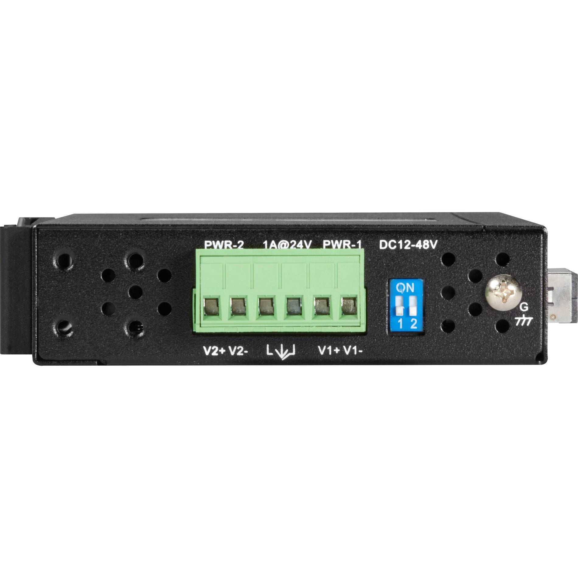 Black Box LGC282A Gigabit Industrial Media Converter - Single-Mode SC, 10/100/1000Base-T, 1000Base-X, 6.21 Mile Maximum Distance Supported