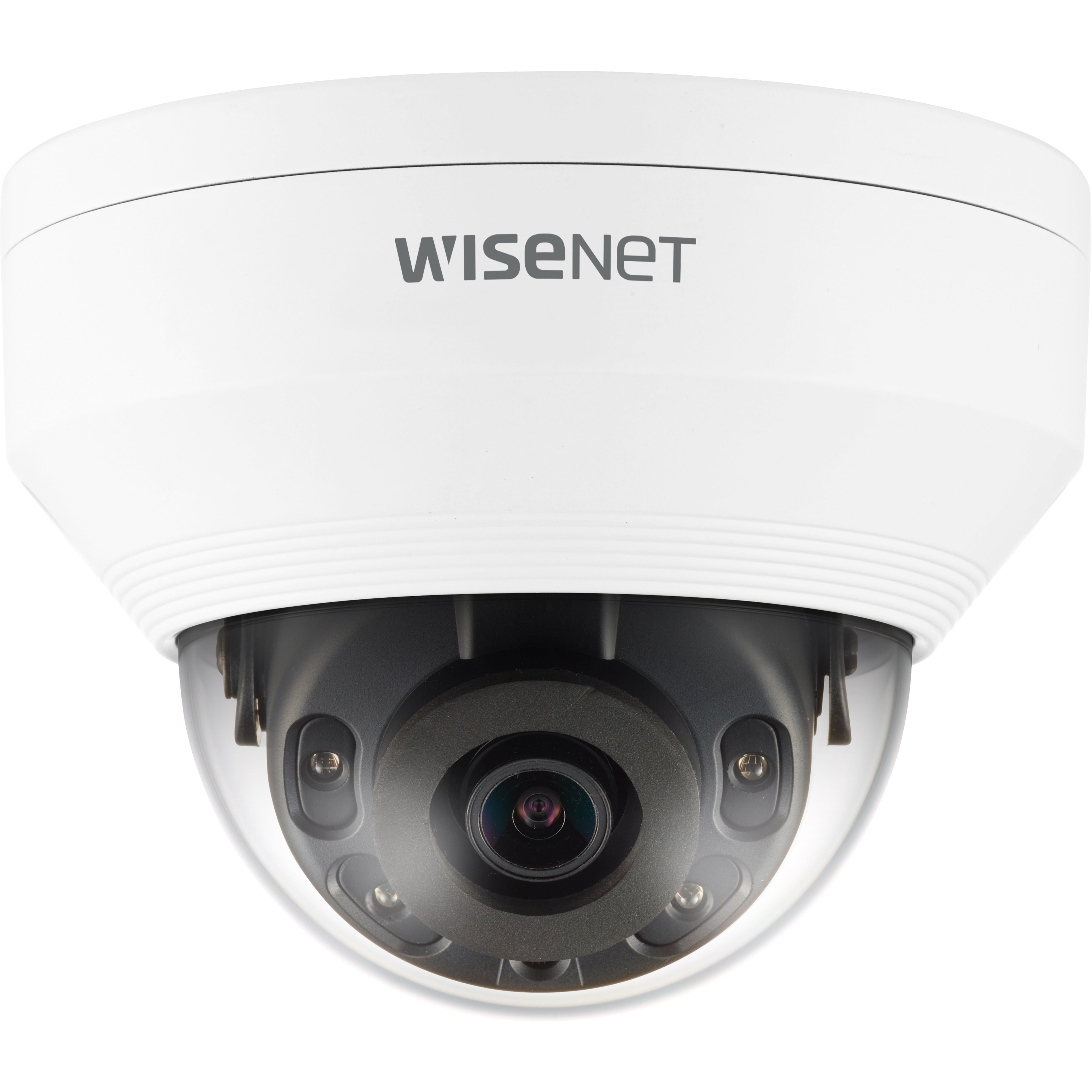 Wisenet QNV-8010R 5MP Network IR Dome Camera, Wide Dynamic Range, SD Card Local Storage, IK10 Impact Protection Rating