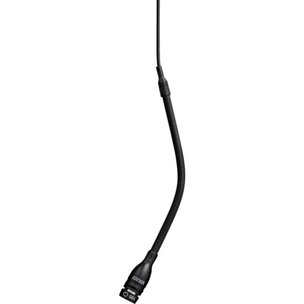 Shure MX202W-A/C Microflex Overhead Microphone, 30 ft Cable, Cardioid