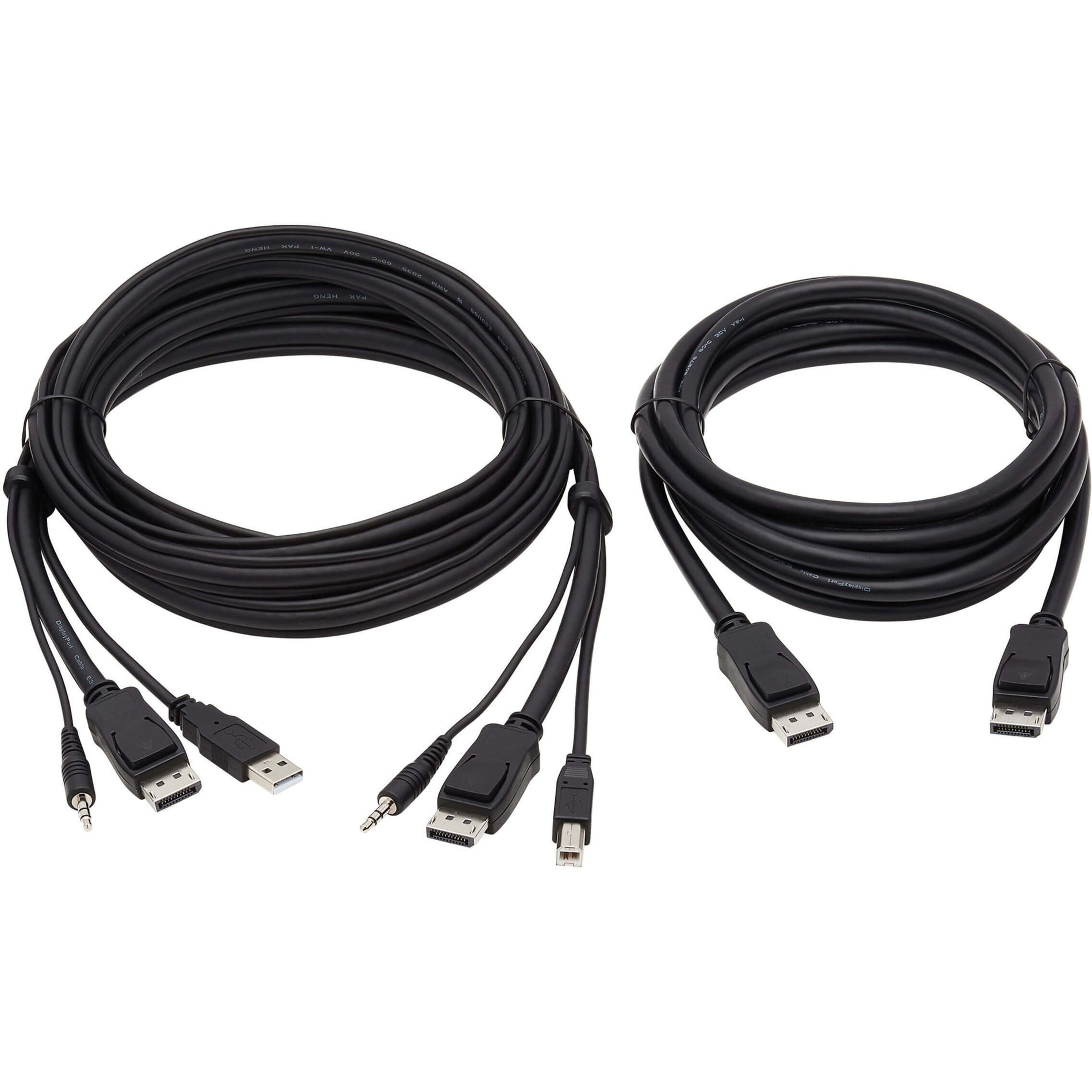 Tripp Lite P783-010-DP KVM Cable Kit 4K 10FT, Dual DisplayPort, HDCP 2.2