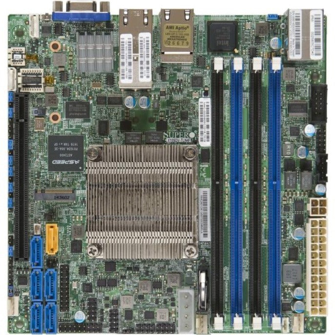 Supermicro MBD-X10SDV-16C-TLN4F-B X10SDV-16C-TLN4F Server Motherboard, Mini ITX, Intel Xeon D-1587, 10Gigabit Ethernet
