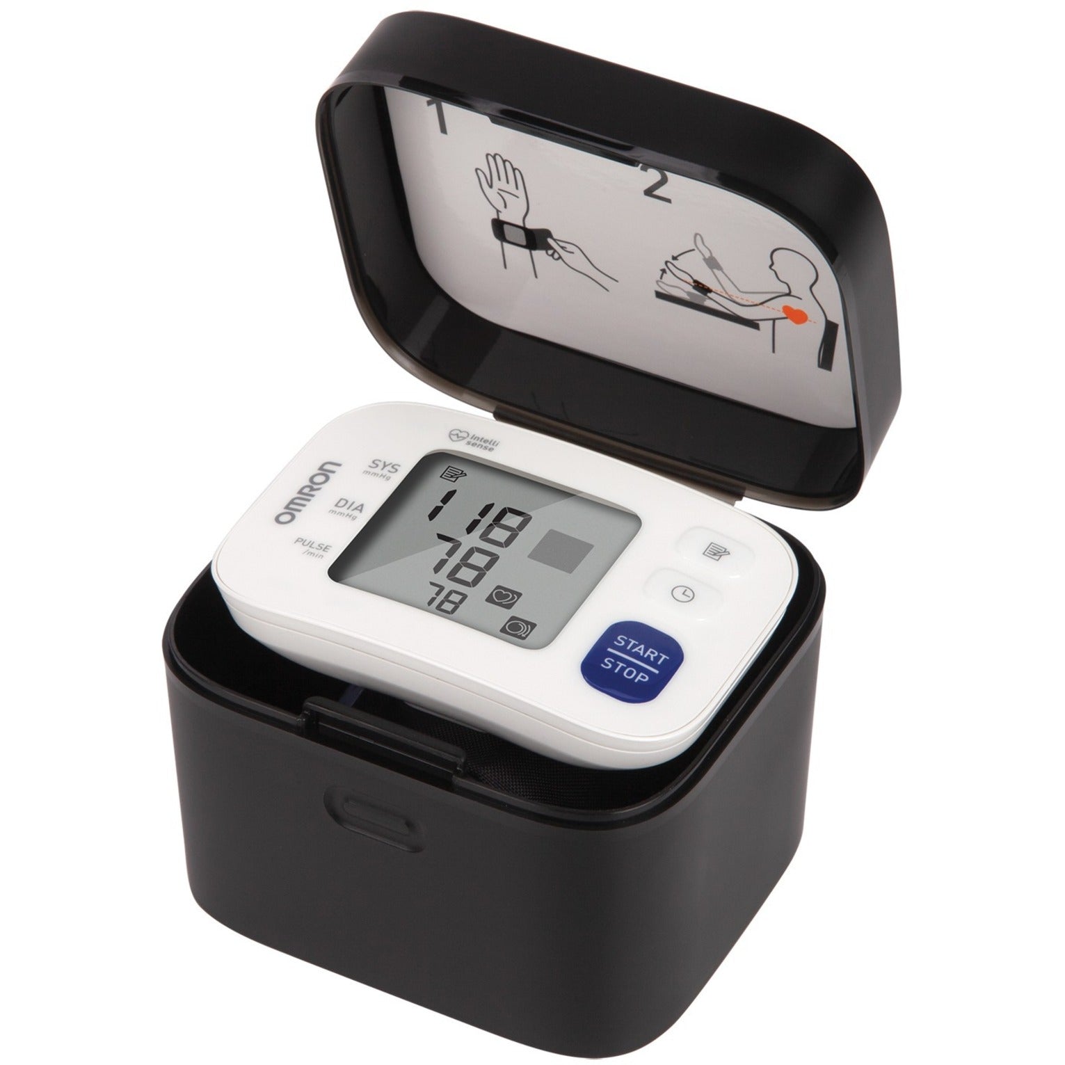 Omron BP6100 3 Series Wrist Blood Pressure Monitor, Memory Storage, Easy-to-read Display, Bluetooth Connectivity