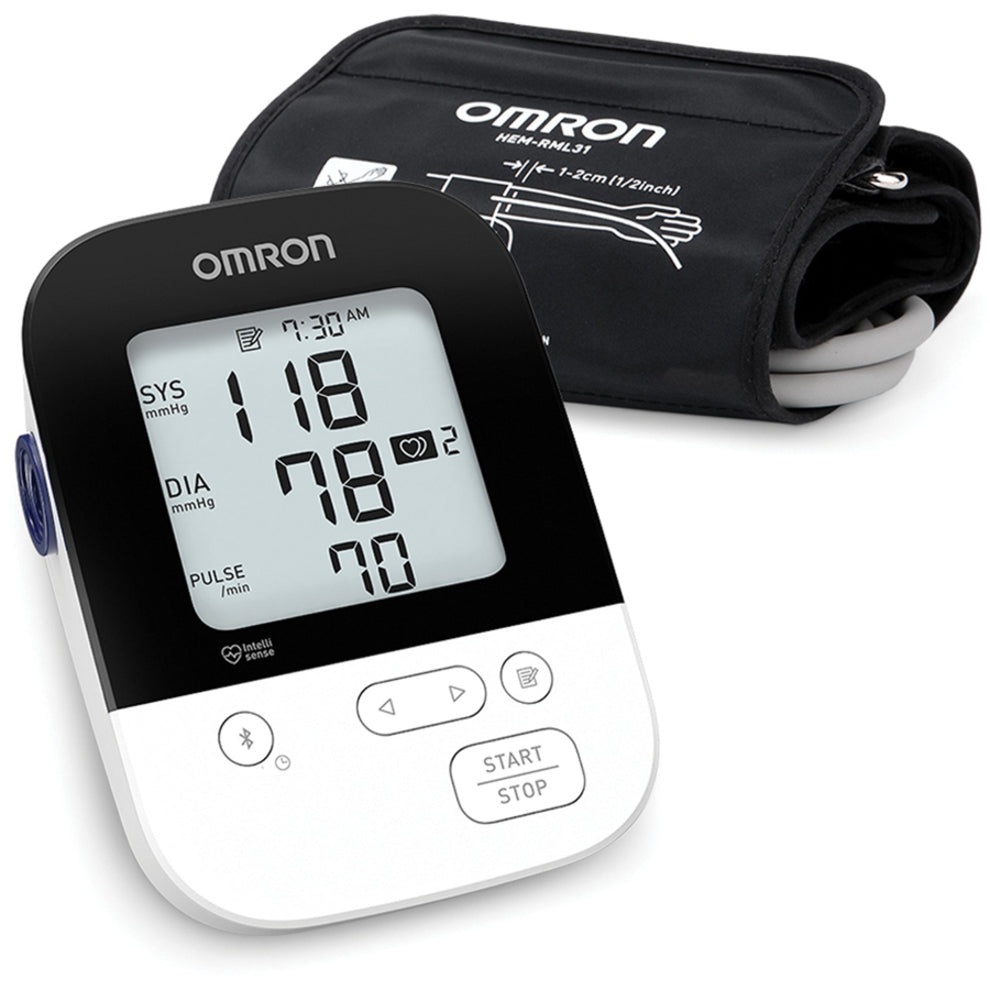 Omron BP7250 5 Series Wireless Upper Arm Blood Pressure Monitor, Hypertension Indicator, Bluetooth Connectivity
