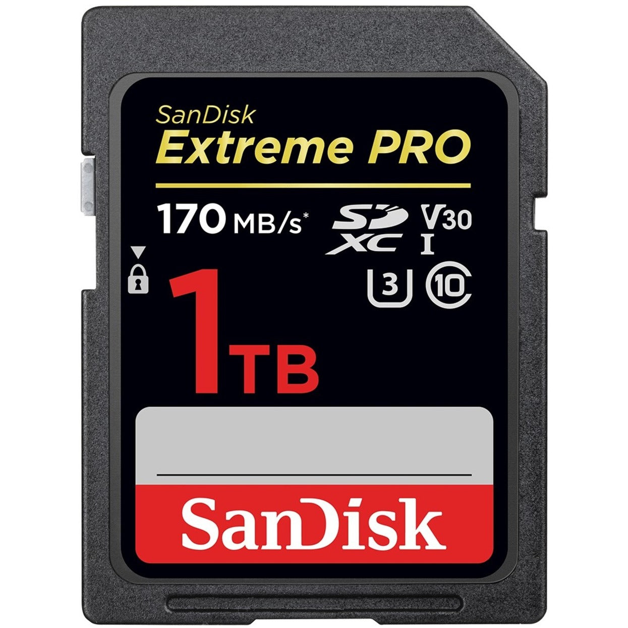 SanDisk SDSDXXY-1T00-ANCIN Extreme PRO&reg; SDXC&trade; UHS-I Card 1TB, 170MB/s Read Speed, 90MB/s Write Speed