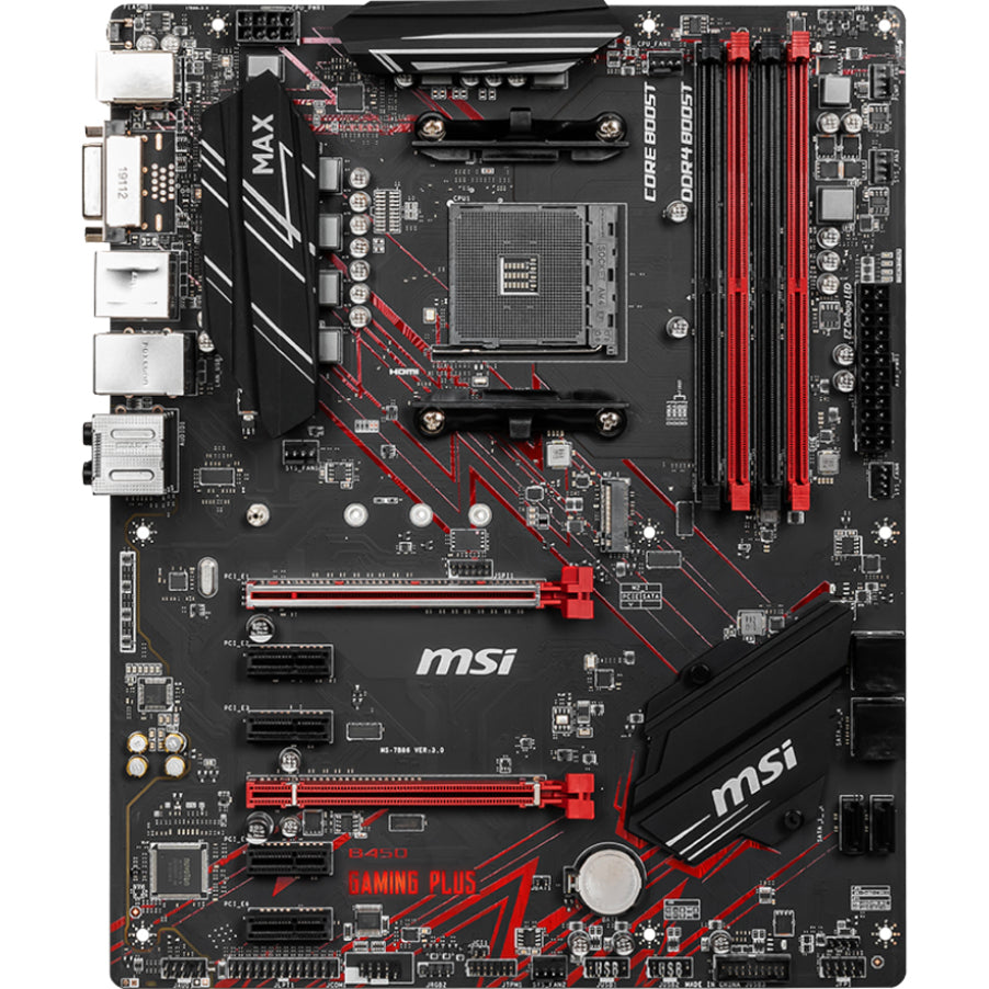 MSI B450 GAMING PLUS MAX ATX Motherboard - AMD CPU (B450GPLMAX)