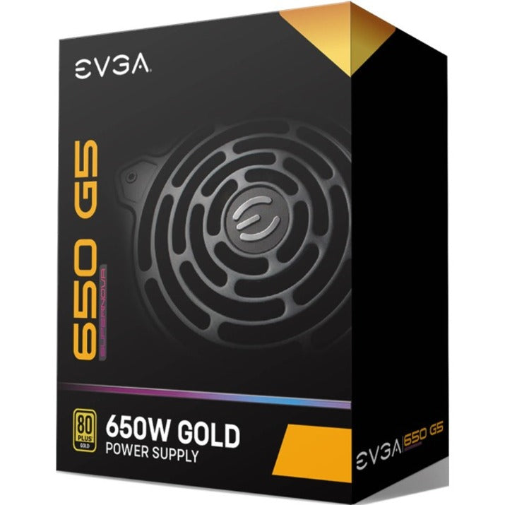 EVGA 220-G5-0650-X1 SuperNOVA 650 G5 Power Supply, 650W, 80 Plus Gold, 10 Year Warranty