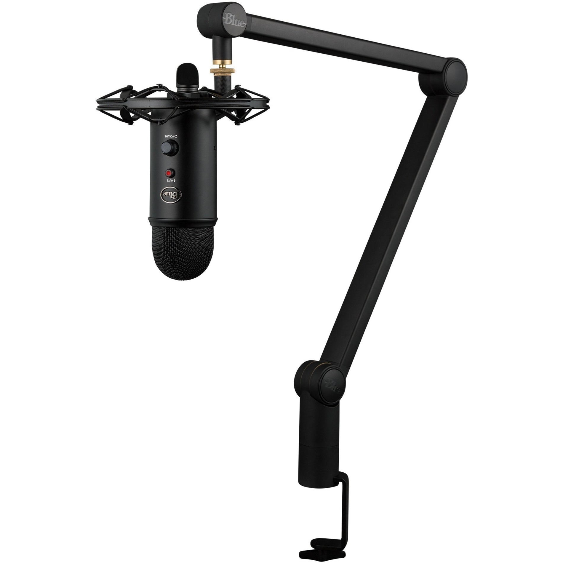 Blue 988-000107 Yeticaster Microphone, Wired Electret Condenser, Black