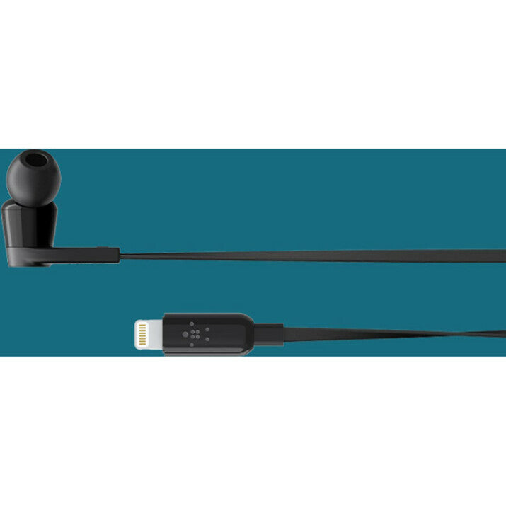 Flat cable design of Belkin ROCKSTAR headphones with Lightning connector-alternate-image6