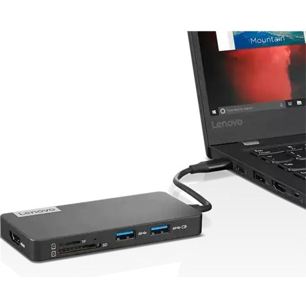 Lenovo 4X90V55523 USB-C 7-in-1 Hub, HDMI, USB Type-C, USB 3.0 Ports, Docking Station