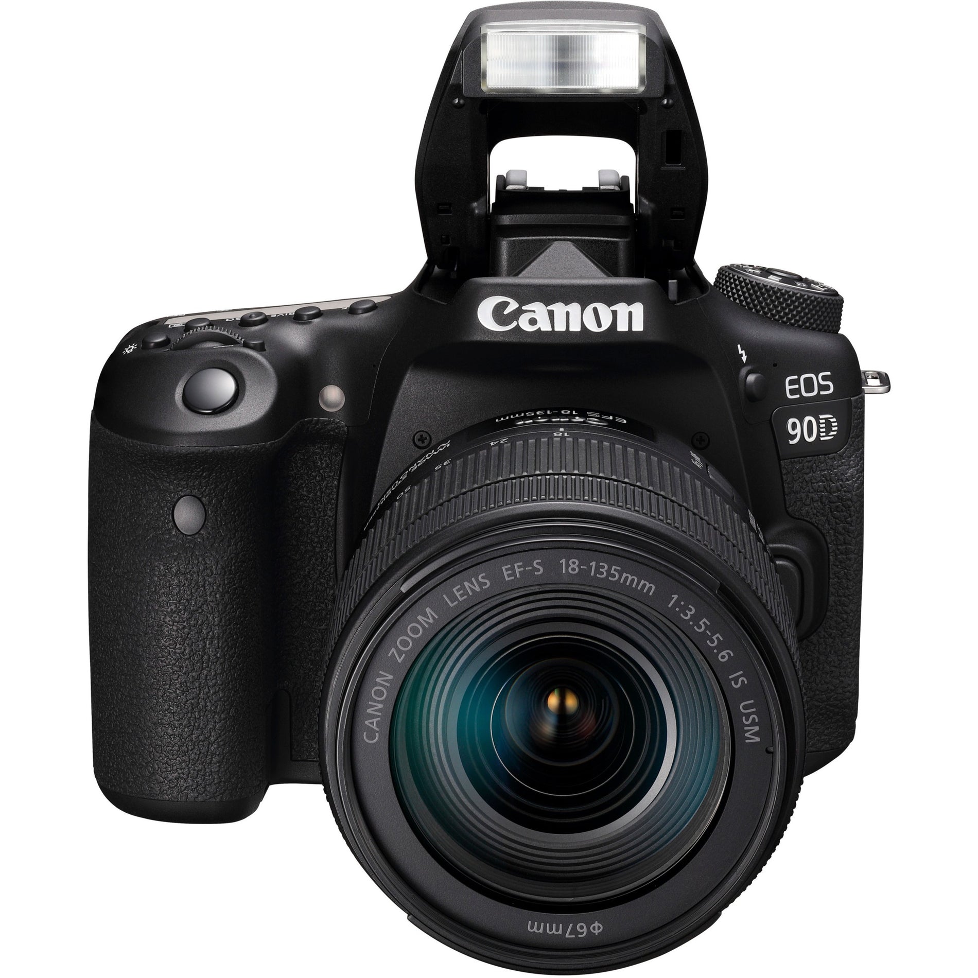 Canon 3616C016 EOS 90D Digital SLR Camera with Lens, 33 Megapixel, 4K Video, 7.5x Optical Zoom