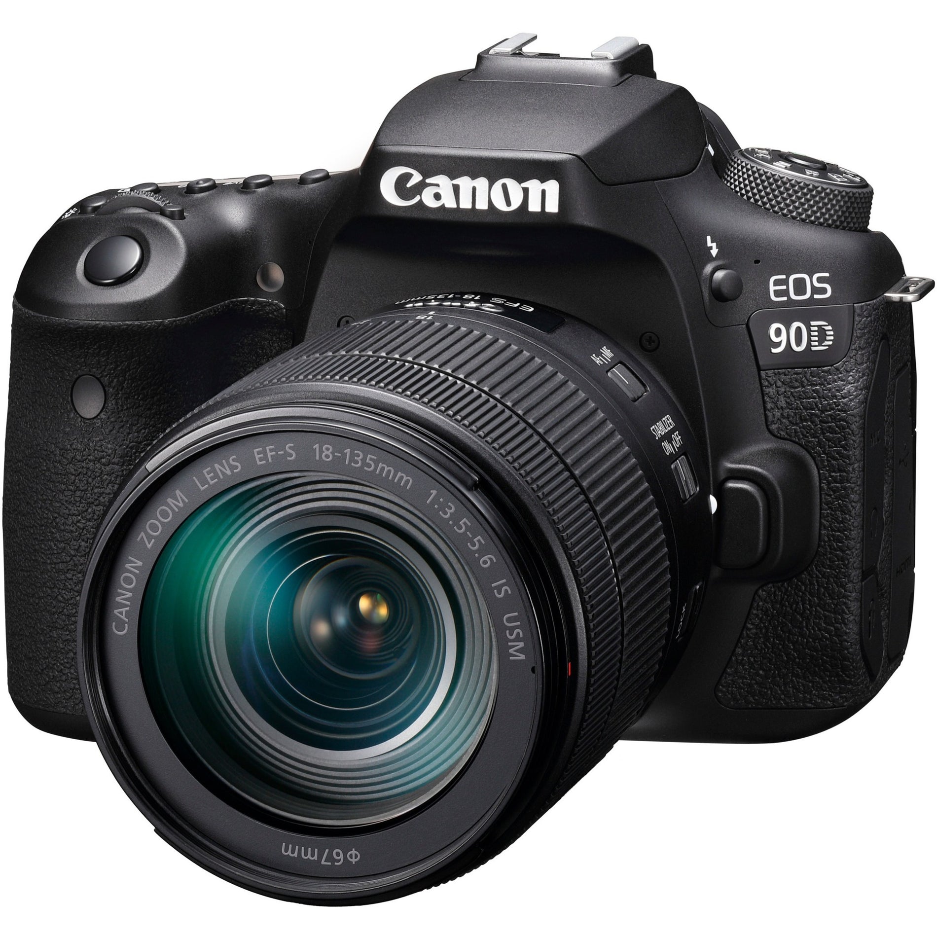 Canon 3616C016 EOS 90D Digital SLR Camera with Lens, 33 Megapixel, 4K Video, 7.5x Optical Zoom