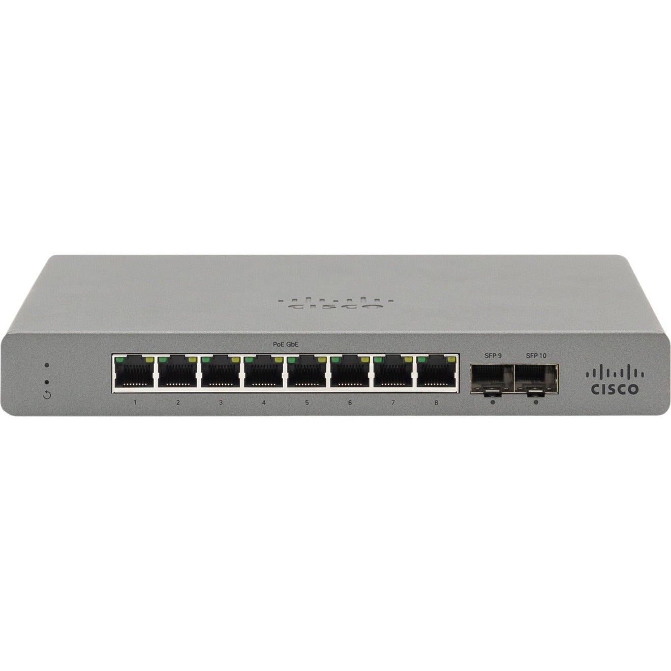Meraki GS110-8P-HW-US Go Network Switch, 8 Port POE, Gigabit Ethernet, US Power