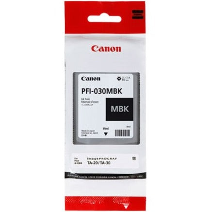 Canon 3488C001 TA Series PFI-030MBK Matte Black Ink 55ml, for Canon imagePROGRAF Printers