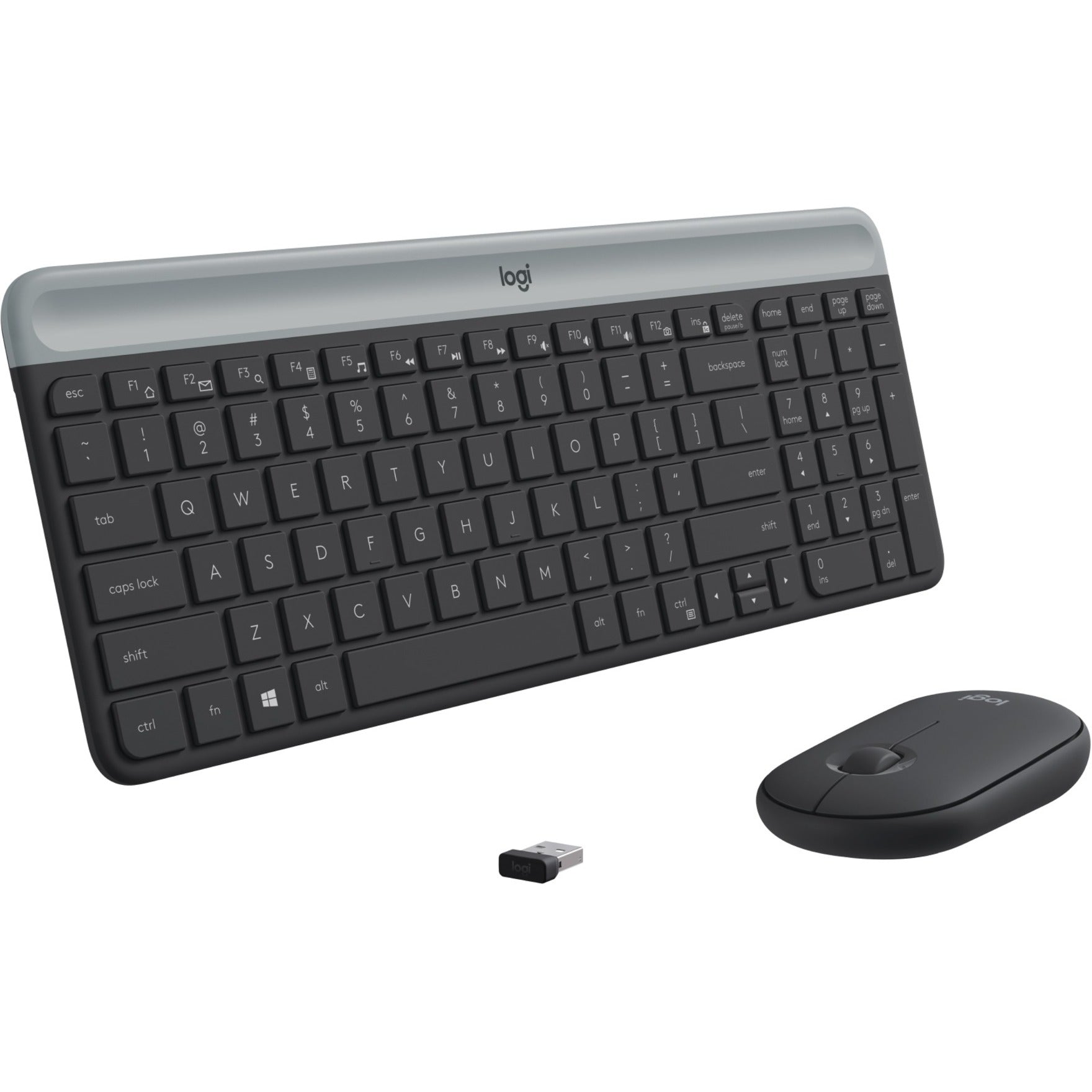 Logitech 920-009437 MK470 Slim Wireless Combo, Compact Keyboard and Mouse Set