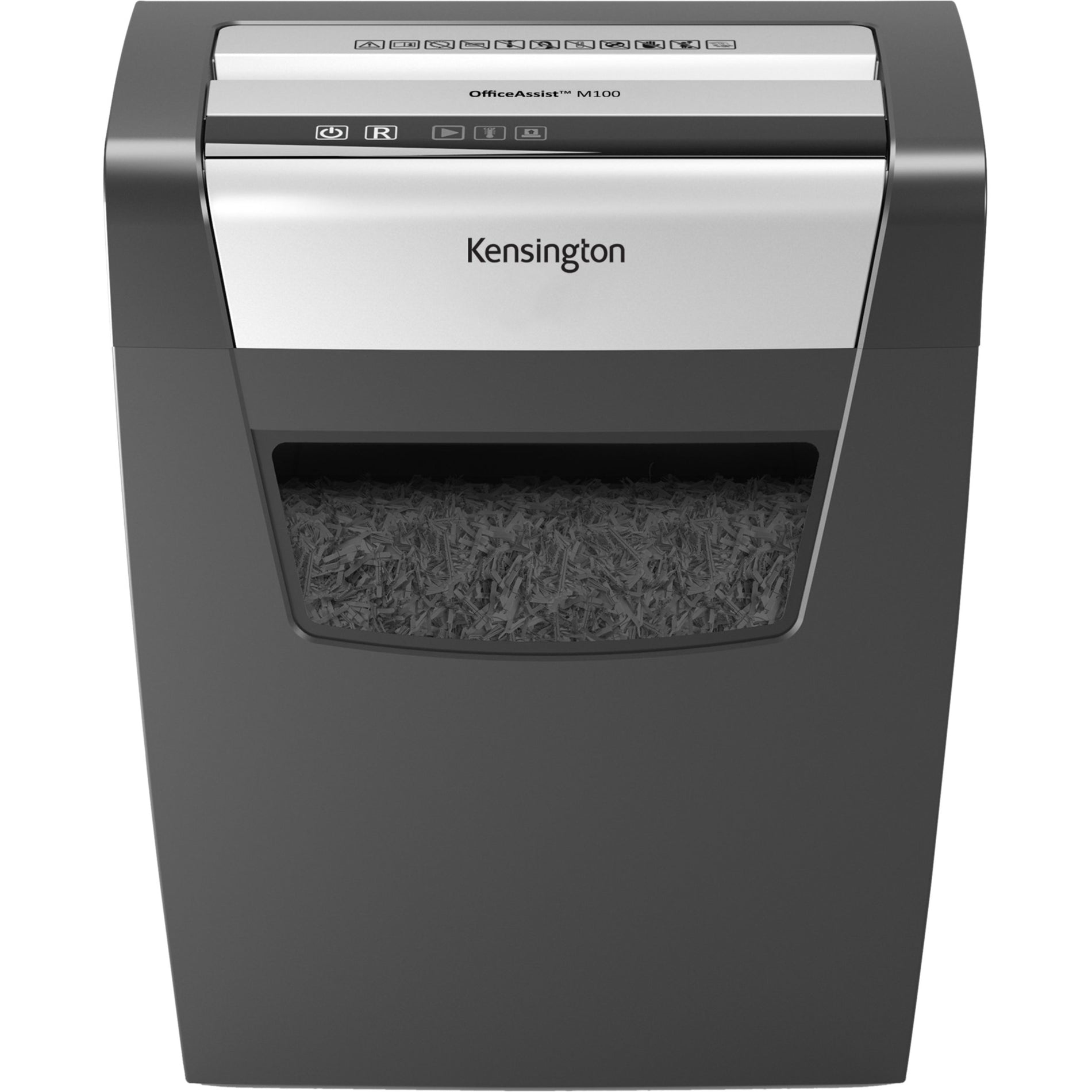 Kensington K52075AM OfficeAssist Shredder M100 Anti-Jam Cross Cut, 10 Sheet Capacity, 6 Gallon Wastebin