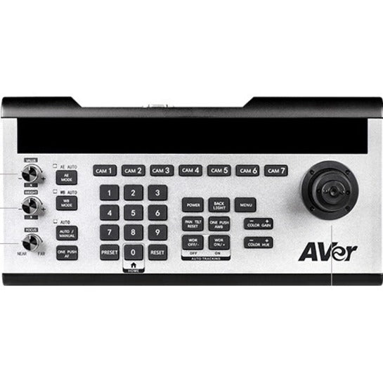 AVer PTCAMCTRL Professional PTZ Camera Controller, Speed Control, USB, Serial, Network (RJ-45), OLED Display