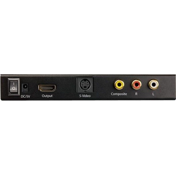 StarTech.com VID2HDCON2 S-Video or Composite to HDMI Converter with Audio - 720p - NTSC & PAL, Analog to HDMI Upscaler - Mac & Windows