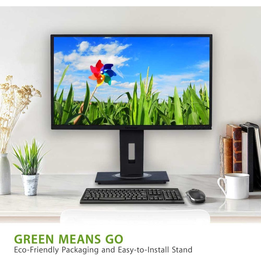 ViewSonic VG2448-PF displaying vibrant nature image with pinwheel-alternate-image7