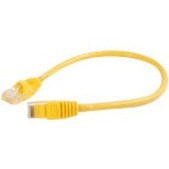 Quiktron 576-115-005 Q-Series Patch Cords, CAT6, booted, Yellow, 5 FT, Snagless